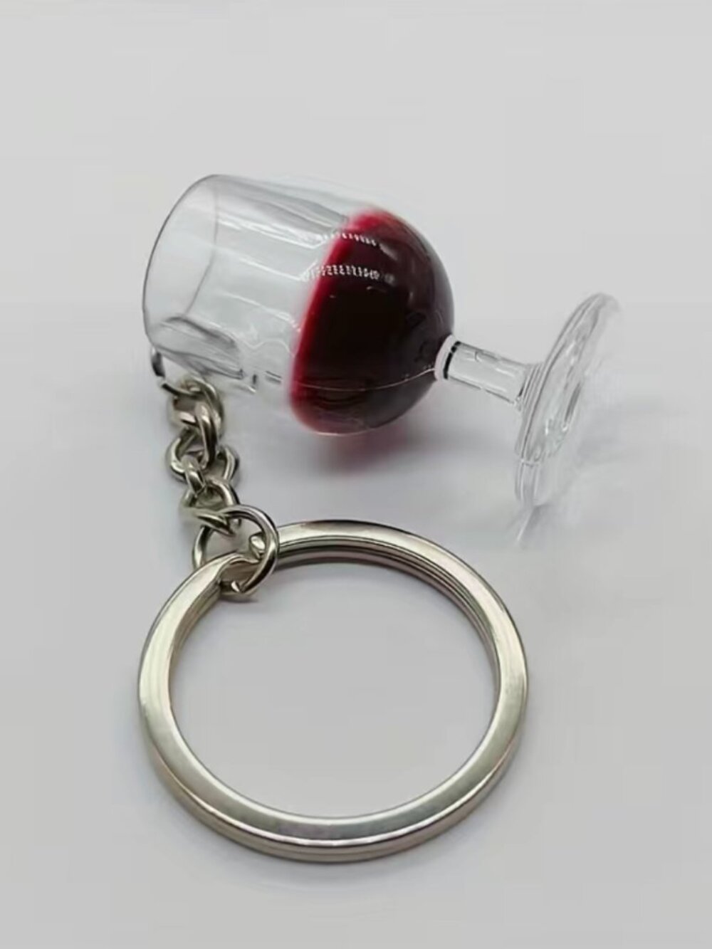 3/$25 Wine Glass Acrylic Keychain NEW
